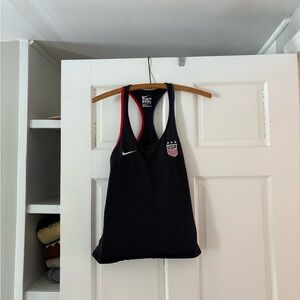 Nike Black and Red Athletic Tank